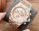 Replica Audemars Piguet Royal Oak Rose Gold Watch Black Chronograph Dial 43MM (6)_th.jpg